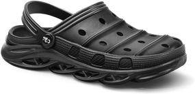 img 2 attached to KEMISANT Clogs Garden Shoes Unisex Men's Shoes for Mules & Clogs