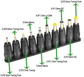 img 1 attached to 💻 aceyoon Laptop Power Adapter Kit: 38 PCS Universal Tips Connector for Lenovo Thinkpad Power Supply - 5.5mm x 2.1mm DC AC Plug Jack Set