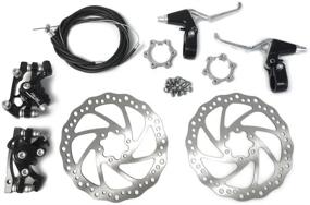 img 3 attached to BlueSunshine Front and Back Disk Brake Kit - 160mm for 🚲 80cc Gas Motorized Bicycle - Freewheel Threaded Hubs - 48mm Hole Distance