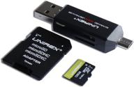 💾 unirex 3 пакета 128gb u1 microsd карта с sd адаптером и 4-в-1 usb, microusb ридер: передача данных высокой скорости для компьютера, ноутбука, планшета или смартфона. логотип