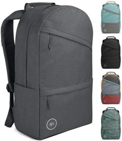 img 4 attached to 🎒 Streamlined Legacy Backpack: Featuring Spacious Compartments for Laptops