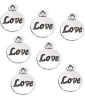 message inspiration charm silver round beading & jewelry making logo