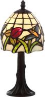 🕊️ jonathan y jyl8014a hummingbird style 12" led lamp tiffany – perfect for bedroom, living room, office, college dorm, coffee table, bookcase, bronze логотип