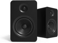 🔊 kanto yu 5.25-inch passive bookshelf speakers with 1-inch silk dome tweeter - matte black (pair), external amplifier required logo