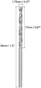 img 3 attached to Uxcell Carbide Straight Stainless Hardened Cutting Tools for Industrial Drill Bits