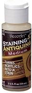 🎨 decoart americana staining/antiquing mediums paint - 2oz logo