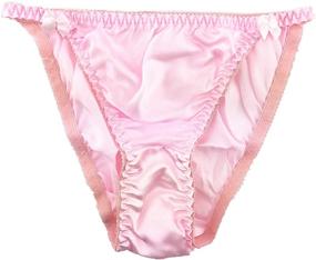 img 3 attached to Vibrant Star-Print Pure Silk Panties Set: 4-Pack for Women's Seductive Appeal