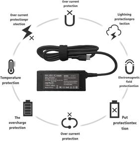 img 1 attached to 45W зарядное устройство USB-C для ноутбука HP Chromebook 2-го поколения AST MTK C340 s330 S340 и Lenovo ThinkPad T480 T580s