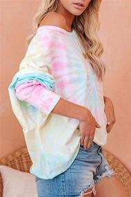 img 2 attached to Famulily Women Tie Dye Long Sleeve Tshirt Sleeve Tops Summer Clothing Outdoor Recreation in Hiking & Outdoor Recreation Clothing