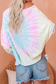 img 1 attached to Famulily Women Tie Dye Long Sleeve Tshirt Sleeve Tops Summer Clothing Outdoor Recreation in Hiking & Outdoor Recreation Clothing