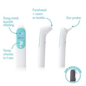 img 3 attached to 🌡️ Infrared Thermometer for Babies, Toddlers, and Adults - 3-in-1 Ear, Forehead, and Touchless - Including Bottle Temperature Measurement | Frida Baby