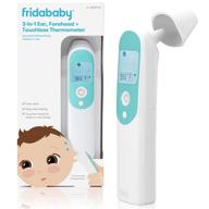 🌡️ infrared thermometer for babies, toddlers, and adults - 3-in-1 ear, forehead, and touchless - including bottle temperature measurement | frida baby logo