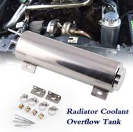 ruien polished stainless radiator overflow logo