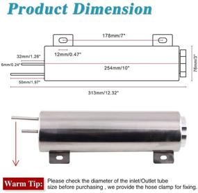 img 1 attached to Ruien Polished Stainless Radiator Overflow