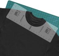 t shirt ruler alignment tool inch logo