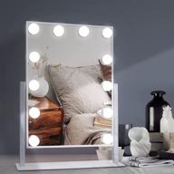 tovendor bright hollywood vanity mirror for bedroom with lights - 20 inch, dimmable bulbs, 3 color lighting modes, shatterproof packaging, plug-in powered logo