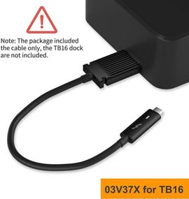 img 2 attached to 💻 Enhanced Compatibility: Dell Dock Thunderbolt 3V37X 03V37X - USB-C Cable Replacement