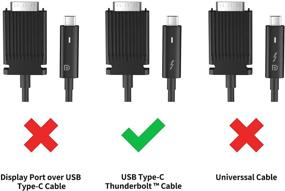 img 1 attached to 💻 Enhanced Compatibility: Dell Dock Thunderbolt 3V37X 03V37X - USB-C Cable Replacement