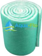 🔍 aqua flo pond & aquarium filter media: 10ft long x 1" thick (green/white) - superior water filtration solution! logo