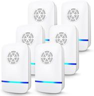 🐛 ultimate indoor pest control: 6-pack ultrasonic pest repeller - mosquito, mice, roach, spider, insect repellent, effective electronic plug-in solution logo