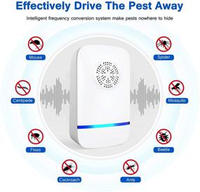 img 2 attached to 🐛 Ultimate Indoor Pest Control: 6-Pack Ultrasonic Pest Repeller - Mosquito, Mice, Roach, Spider, Insect Repellent, Effective Electronic Plug-In Solution