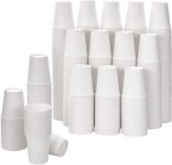 🥤 [592 pack] 8 oz white paper cups - premium disposable cups for hot/cold beverages, perfect for parties, picnics, bbqs, travel, and events logo