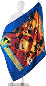 img 2 attached to 🚀 Disney-Pixar Incredibles 2 "Family Heroes" Throw Blanket - Multi Color, 46" x 60", 1 Count