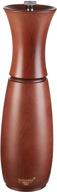 🌶️ fletchers' mill border grill pepper mill, 8 inch - walnut stain, adjustable coarseness fine to coarse logo