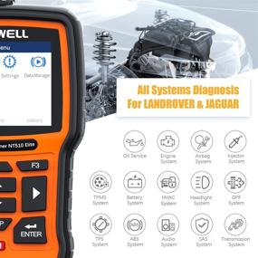 img 3 attached to 🔧 FOXWELL NT510 Elite Professional Automotive OBD2 Scanner for Land Rover and Jaguar - Code Reader with Full Systems Diagnostic Scan Tool, Bi-Directional Function, HVAC, ABS, Airbag, EPB, Transmission, Oil Light Reset capabilities