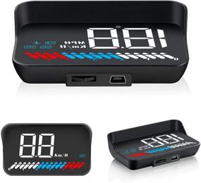 img 4 attached to 🚗 iKiKin M7 Dual Mode Car Head Up Display - OBD2 HUD GPS Speedometer for All Cars and Trucks