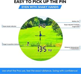 img 1 attached to PEAKPULSE Golf Laser Rangefinder: Flag Acquisition, Pulse Vibration, Fast Focus & 6X Magnification - Perfect for Club Selection