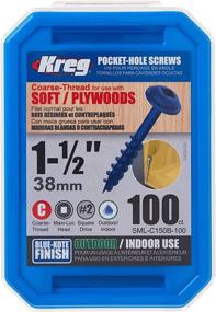 img 1 attached to 🔩 Enhance Your Woodworking Projects with Kreg SML C150B 100 Blue Kote Pocket Screws