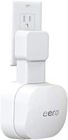 img 4 attached to 🧱 Outlet Wall Mount for eero 6 Dual-Band mesh Wi-Fi 6 System - Space Saving, No Messy Wires, Easily Moveable Holder for eero 6 Extender (1 Pack) (NOT Compatible with eero Pro 6)