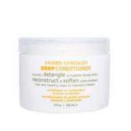 💧 optimal softening & moisturizing detangling deep conditioner for straight or curly hair | mixed chicks, 8 fl.oz logo