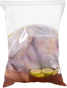 img 4 attached to 🔒 49 Count Extra Large 5 Gallon Zipper Storage Bags, 18x24 Jumbo Size, Clear, Strong, Extra Heavy-Duty - Ideal for Freezer or General Storage