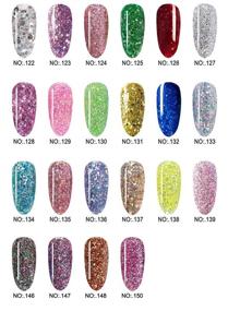 img 1 attached to ✨ 28g/Box Sparkle Colorful Holographic Glitter for Long-lasting, No UV Light Needed Dip Powder Nails - Red Golden (HJ-ND064B-No.148)