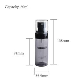 img 1 attached to KE Transparent Bottles Refillable Aromatherapy Disinfectant Travel Accessories