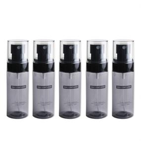 img 4 attached to KE Transparent Bottles Refillable Aromatherapy Disinfectant Travel Accessories