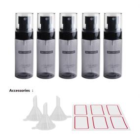 img 3 attached to KE Transparent Bottles Refillable Aromatherapy Disinfectant Travel Accessories