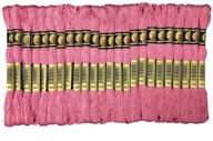 🧵 ireaydo pink embroidery floss - 24 skeins cross stitch threads for friendship bracelets, crafts, and more (color code: 603) logo