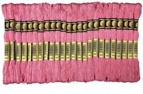 img 4 attached to 🧵 iReaydo PINK Embroidery Floss - 24 Skeins Cross Stitch Threads for Friendship Bracelets, Crafts, and More (Color Code: 603)