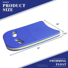 img 3 attached to 🏊 U-Design Swim Pool Float Floating Buoy Hand Board Tool Foam Equipment - Outroad Swimming Training Aid Kickboard, Yellow/Blue