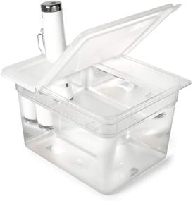 img 4 attached to 🍲 EVERIE 12 Quart Sous Vide Container with Hinged Lid - For Breville Joule Immersion Cooker (Side Mount) - Ultimate Sous Vide Solution