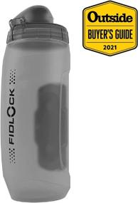 img 3 attached to Fidlock TWIST Bottle 590 Set - Magnetic Mount Bike 🚴 Water Bottle Holder with Attached Transparent Black Bottle - Cage Free