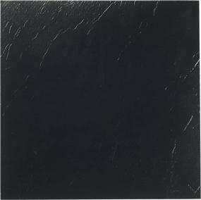 img 3 attached to 🏠 Achim Home Furnishings FTVSO10120 Nexus 12-Inch Vinyl Tile, Solid Black, 20-Pack: Durable and Stylish Flooring Solution at Affordable Prices