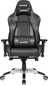 img 4 attached to 🕹️ AKRacing Masters Series Premium Gaming Chair - High Back, Recliner, Swivel, Tilt, Rocker, Seat Height Adjustment - 5/10 Warranty