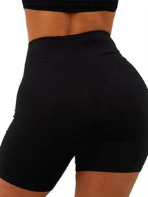 img 2 attached to 👖 Aurgelmir High Waist Booty Gym Yoga Pants for Women - Butt Lifting Sports Leggings, Workout Shorts, Basic Biker Shorts