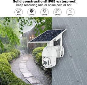 img 3 attached to 📷 Wireless Outdoor Camera: FUVISION Solar-Powered PTZ IP Security Camera with 1080P Video, Motion Detection, Indoor/Outdoor Use, Night Vision, Spotlight, 2-Way Audio & Cloud Storage for Enhanced Home Security