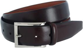 img 3 attached to Trafalgar Broderick Leather Dress Burgundy Men's Accessories in Belts