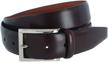 trafalgar broderick leather dress burgundy men's accessories in belts logo